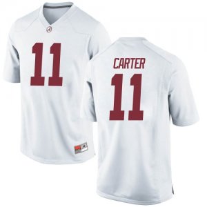 Youth Alabama Crimson Tide #11 Scooby Carter White Game NCAA College Football Jersey 2403TWFO0